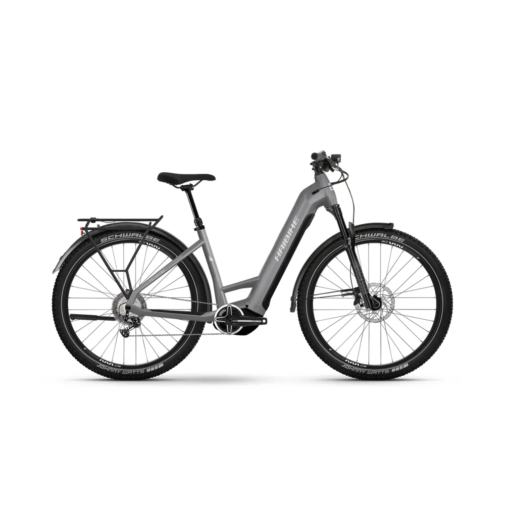 Haibike Trekking 7 Low Electric Bike 2024 Urban Grey/White