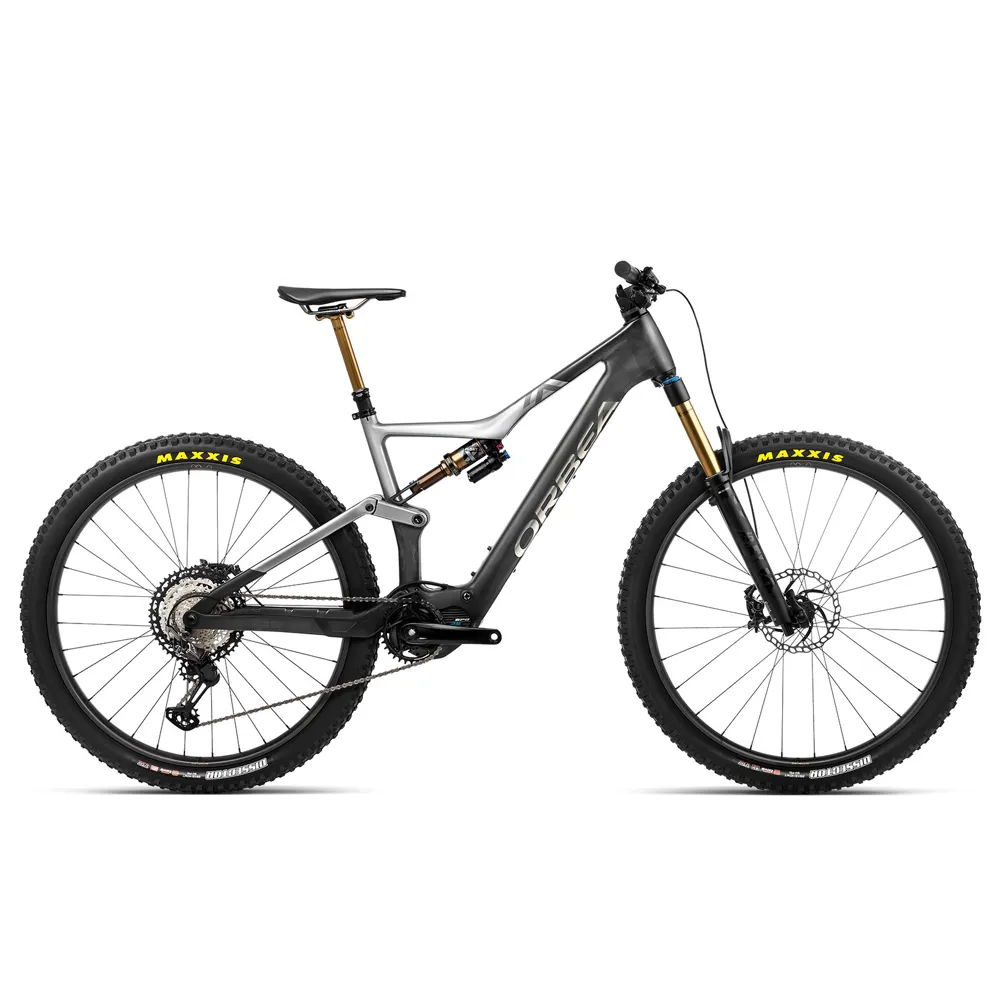 Orbea Rise M-Team Electric Mountain Bike 2023 Carbon Raw/Shark Grey