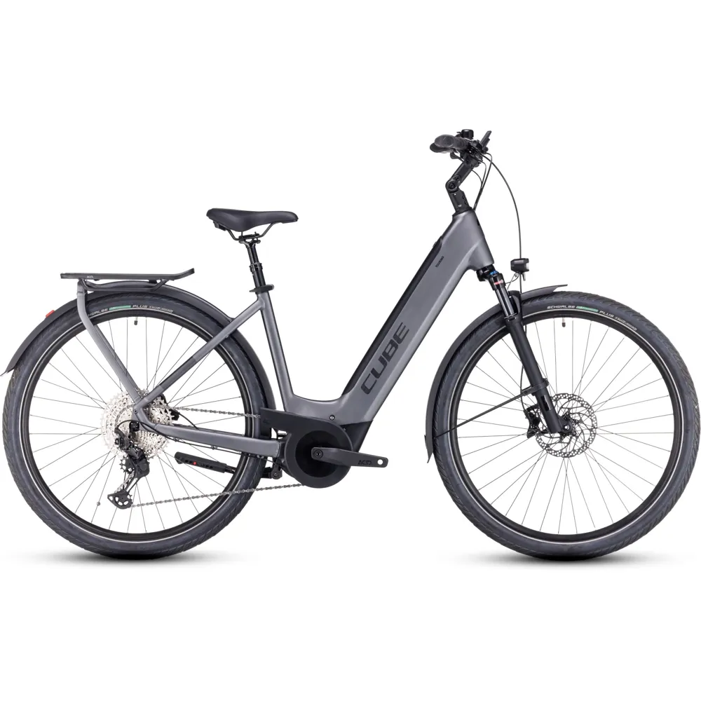 Cube Touring Hybrid EXC 625 Easy Entry Electric Bike Grey/Metal