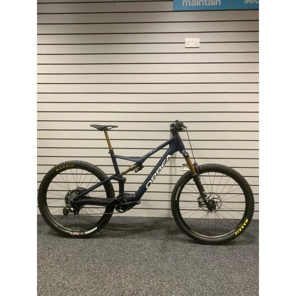 Ex Demo Orbea Rise M-Team Xl Electric Bike 2023 Custom Blue