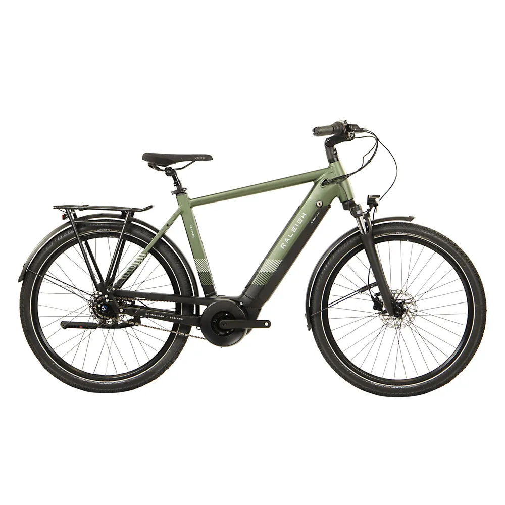 Raleigh Centros Cross Bar Electric Bikes 2023 Green
