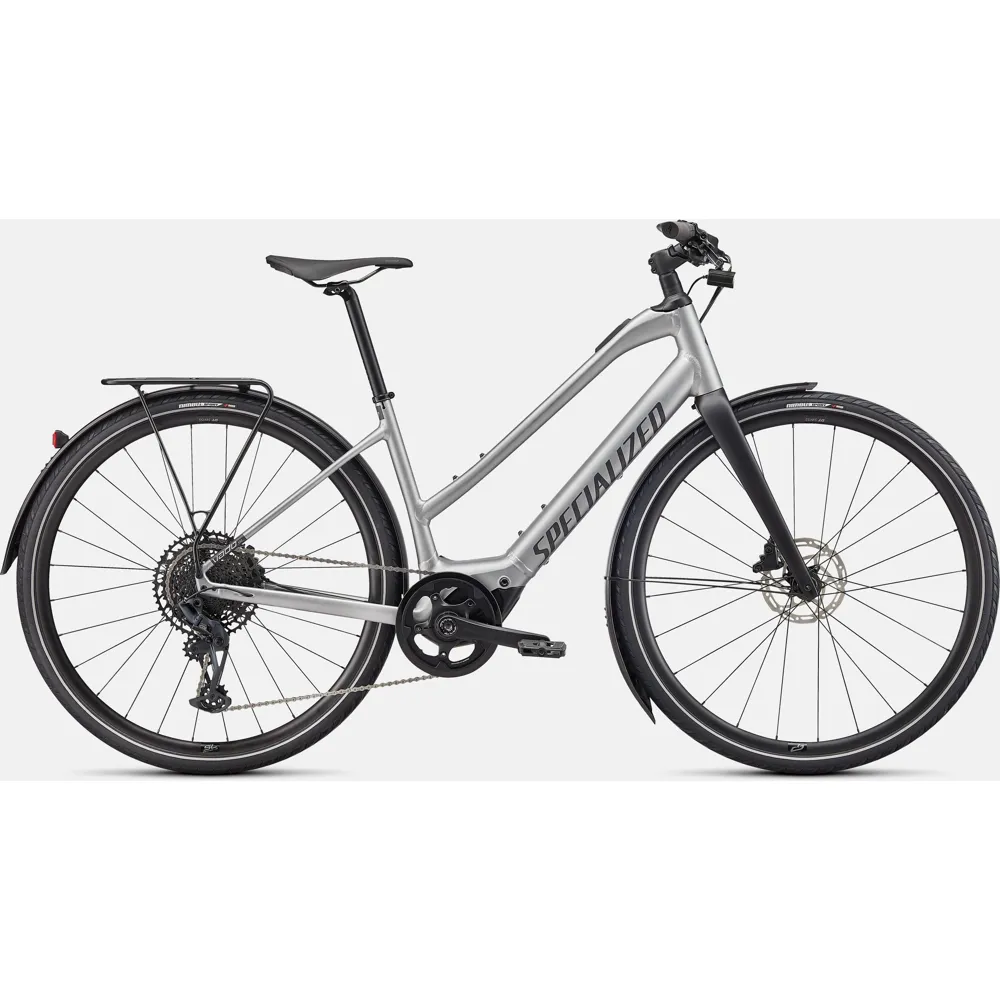 Specialized Turbo Vado SL 5.0 Step-Through EQ Electric Hybrid Bike 2024 Brushed/Black Reflective